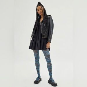 Urban Outfitters Lots of Lines Sheer tights NWT